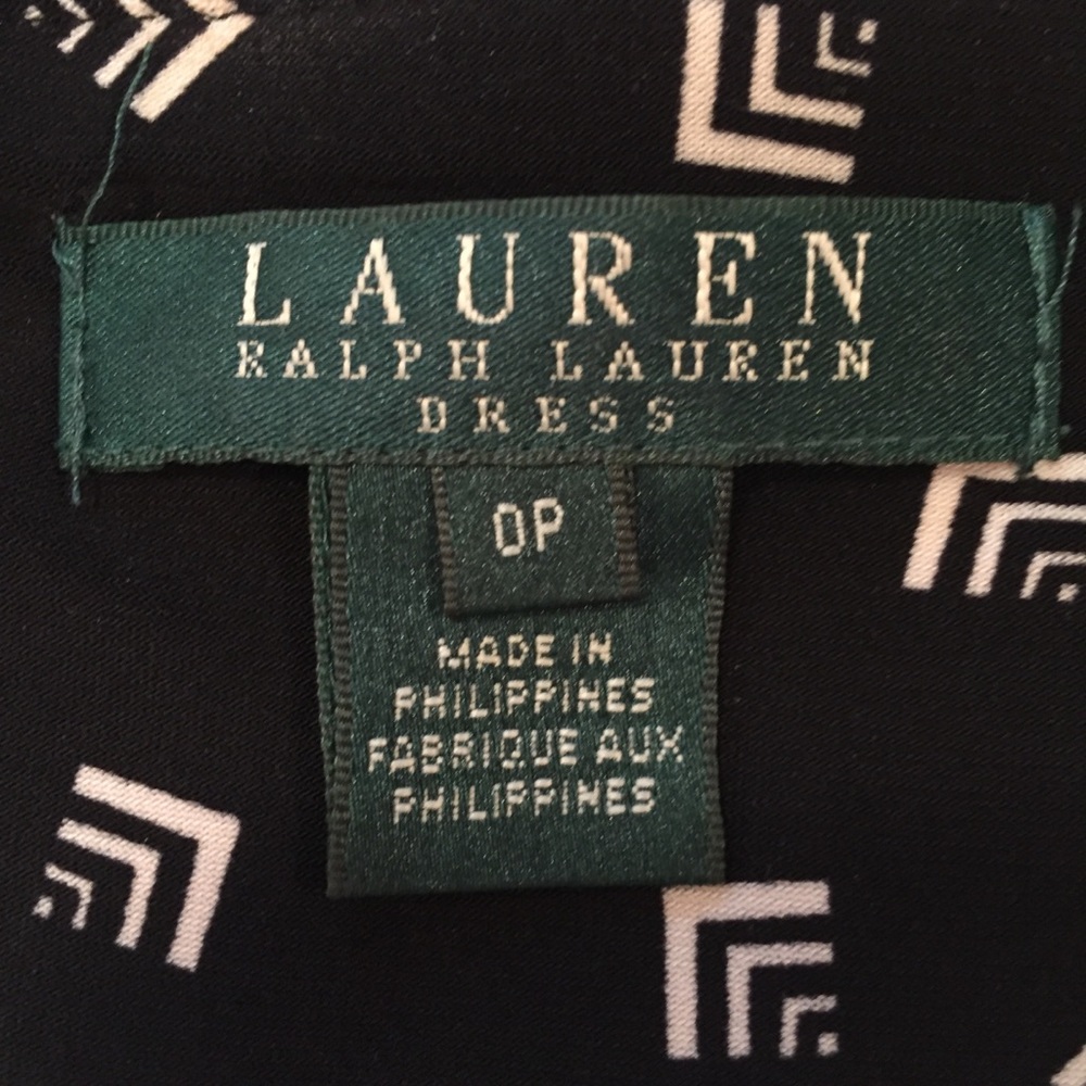 Ralph Lauren Black and White 3/4 slv. dress - Picture 5 of 5